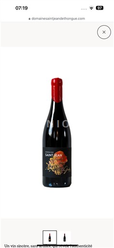 Languedoc a Roussillon Côtes de Thongue Domaine Saint Jean de Thongue Le Rouge Gourmand Neročník