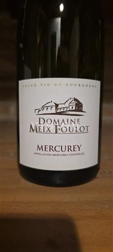 Bourgondië Mercurey Domaine Meix Foulot Niet-geïntegreerd