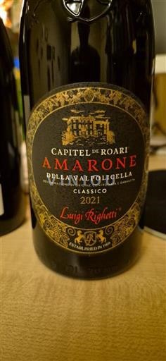 Vénétie Amarone della Valpolicella Luigi Righetti Capitel de Roari 2021