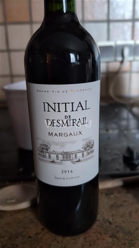 Bordeaux Margaux Château Smirail Initial de Desmirail 2016