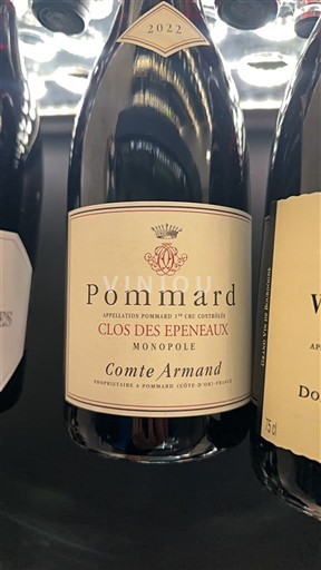 Burgundi Määrittelemätön Premier Cru Comte Armand Clos des Epeneaux Monopole 2022