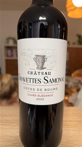 Bordeaux Côtes-de-bourg Château Gravettes-Samonac Élégance 2022