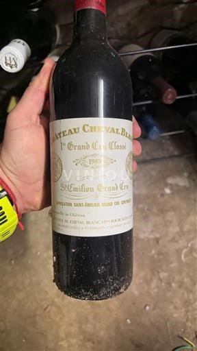 Bordéus Saint-Émilion Grand Cru 1er Grand Cru Classé Château Cheval Blanc 1989