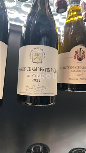 Bourgogne Gevrey-chambertin Premier Cru Domaine Drouhin-Laroze Au Closeau 2022