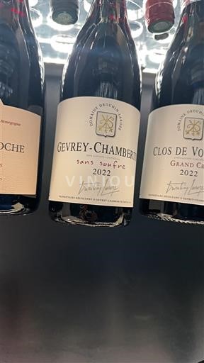 Bourgogne Gevrey-chambertin Domaine Drouhin-Laroze sans soufre 2022