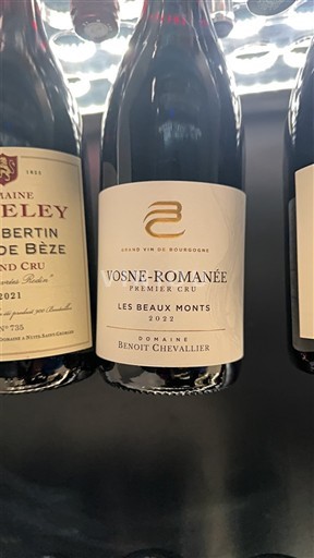 Bourgogne Vosne-romanée Premier Cru Domaine Benoit Chevallier Les Beaux Monts 2022