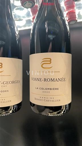 Bourgogne Vosne-romanée Domaine Benoit Chevallier La Colombière 2022