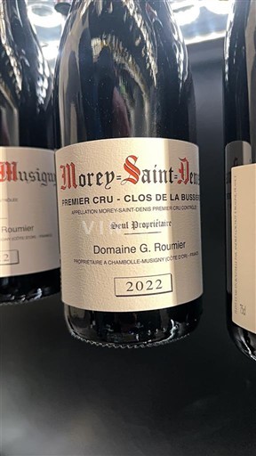 Bourgogne Morey-saint-denis Premier Cru Domaine G. Roumier Clos de la Bussière 2022