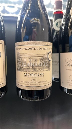 Beaujolais Morgon Domaine Vicomte J. de Zélicourt 2015