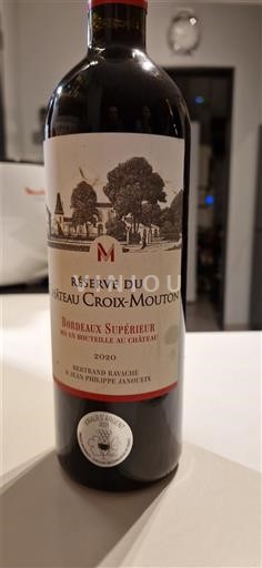 Бордо Бордо Суперіор Château Croix Mouton Réserve du Château Croix Mouton 2020