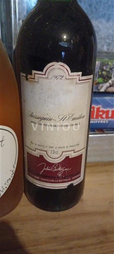 Bordeaux Lussac-saint-émilion Château Louis Balguerie 1972