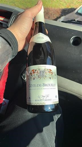 Beaujolais Côte-de-brouilly Benoit Lafont La Chapelle 2016