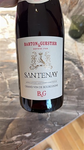 Burgundy Santenay Barton & Guestier 2018