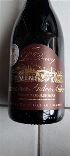 Rhône-dalen Grignan-les-Adhémar Domaine Domaines André Aubert Le Devoy 2019