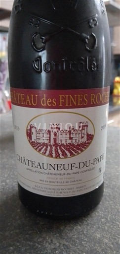 Rhônen laakso Châteauneuf-du-Pape Château S Fines Roches 2019