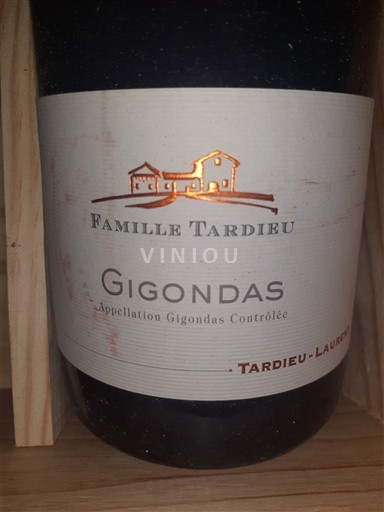 Rhônen laakso Gigondas Famille Tardieu 2021
