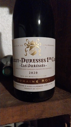 Burgundy Auxey-Duresses Premier Cru Domaine Roy Les Duresses 2020