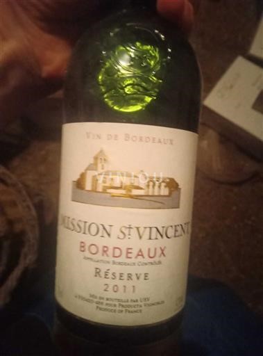 Bordeaux Mission St Vincent Réserve 2011