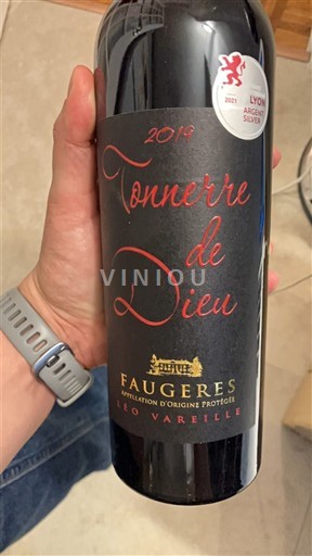 Languedoc Faugères Clos Vareille Tonnerre de Dieu 2019