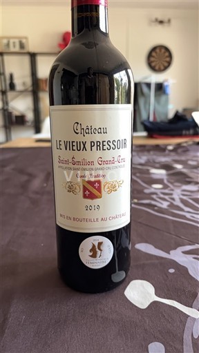 Bordeaux Saint-Émilion Grand Cru Château Le Vieux Pressoir Tradition 2019