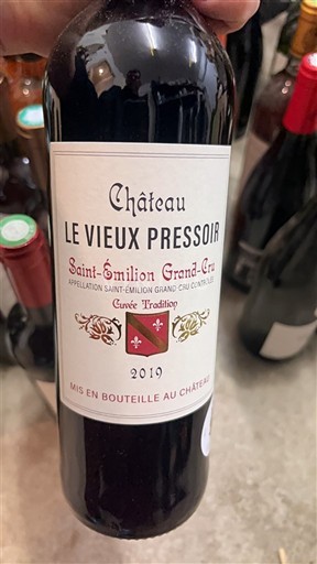 Bordeaux Saint-Émilion Grand Cru Château Le Vieux Pressoir Tradition 2019
