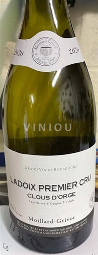 Bourgogne Ladoix Premier Cru Moillard-Grivot Clous d'Orge 2020