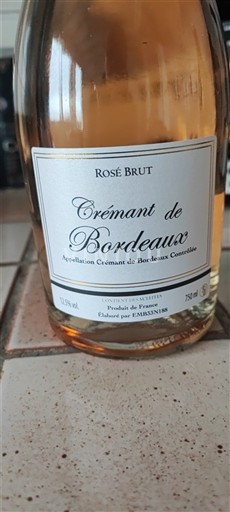 Bordeaux Crémant de Bordeaux Domaine Domaines Fabre Ikke årgangsbestemt
