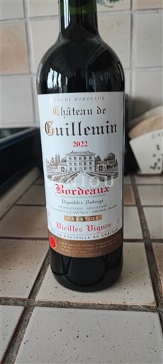 Bordeaux Château Guillemin Prestige Vieilles Vignes 2022