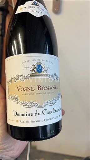 Borgonha Vosne-romanée Domaine Clos Frantin 2016