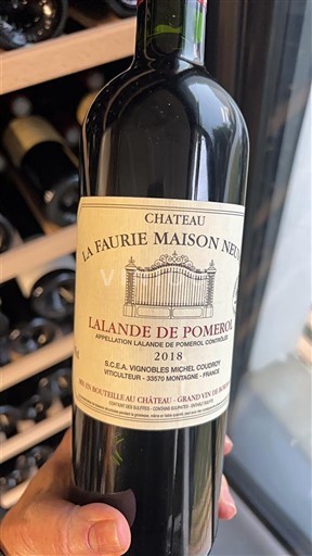 Bordeaux Lalande-de-pomerol Château La Faurie Maison Neuve 2018
