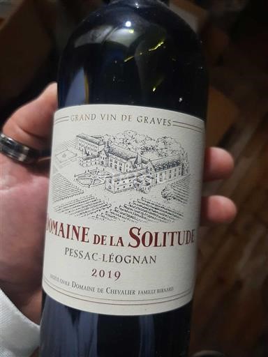 Bordeaux Pessac-Léognan Domaine La Solitude 2019