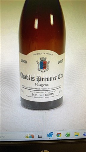 Burgundsko Chablis Premier Cru Jean-Paul Droin Vosgros 2000
