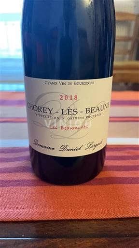 Burgundsko Chorey-lès-Beaune Domaine Daniel Largeot Les Beaumonts 2018