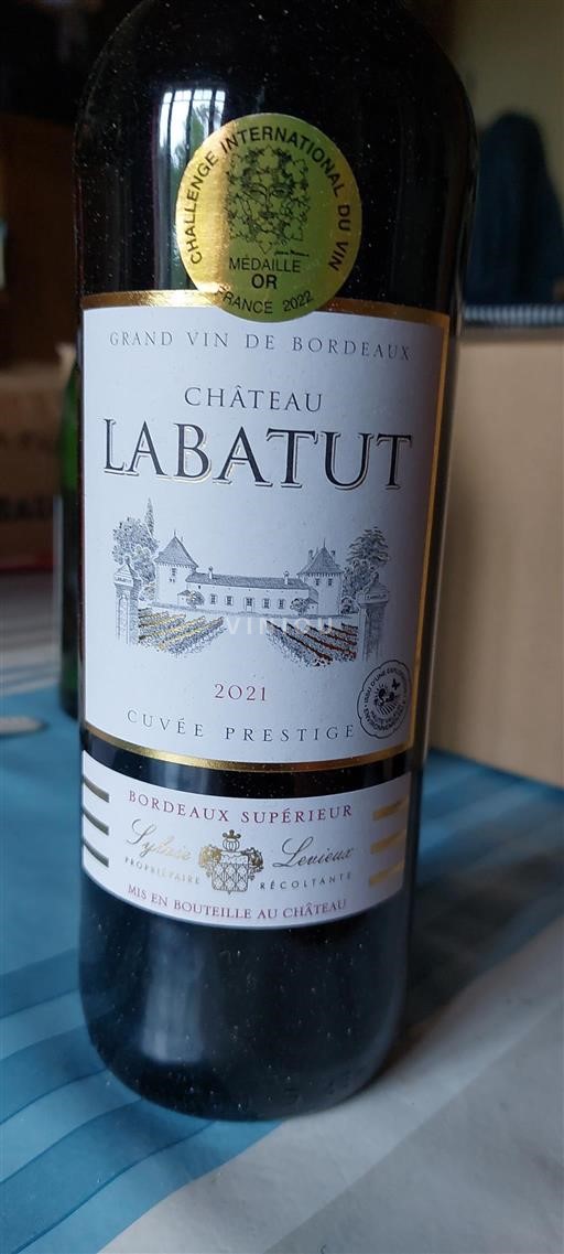 Bordeaux Bordeaux Supérieur Château Labatut Prestige 2021