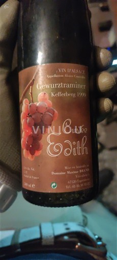 Alsace Không được chỉ định Domaine Maxime Brand Edith 1999