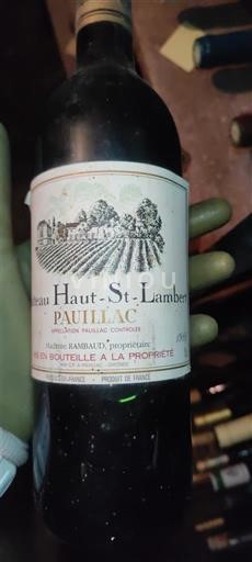 Bordeaux Pauillac Château Haut-St-Lambert 1985