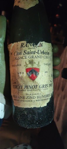 Alsace Grand Cru Domaine Zind Humbrecht Clos Saint-Urbain 1983