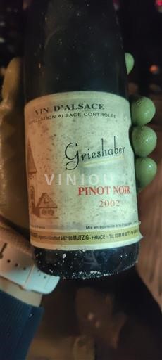 Alsace Grieshaber Pinot Noir 2002