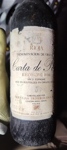 La Rioja Rioja Bodegas Bilbaínas Carta de Plata 1966