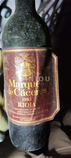La Rioja rioja Marqués de Cáceres 1983