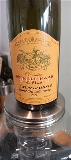 Alsace Gewurztraminer Grand Cru Domaine Bernard Haas & Fils Grand Cru Schlossberg 2021