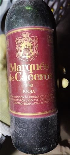 La Rioja rioja Marqués de Cáceres 1990
