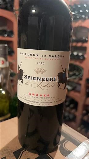 Bordéus Graves Cailloux de Valguy Seigneurs de Loubérie 2020