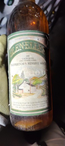 Kalifornijske AVA Ni doloceno Glen Ellen Proprietor's Reserve White 1985