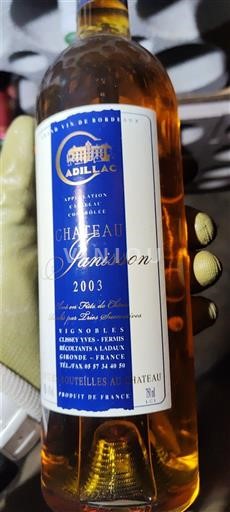 Bordeaux Cadillac Château Janisson 2003