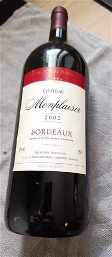 Bordeaux Château Monplaisir 2002