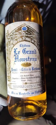 Bordeaux Premières Côtes de Bordeaux Château Le Grand Housteau 2003