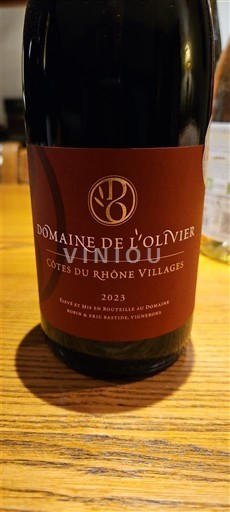 Rhônevallei Côtes-du-rhône-villages Domaine L'Olivier 2023