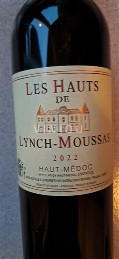 Bordéus Haut-Médoc Lynch-Moussas Les Hauts de Lynch-Moussas 2022