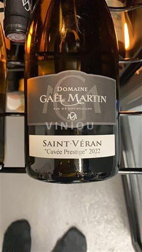 Bourgogne Saint-Véran Domaine Gaël Martin Prestige 2022